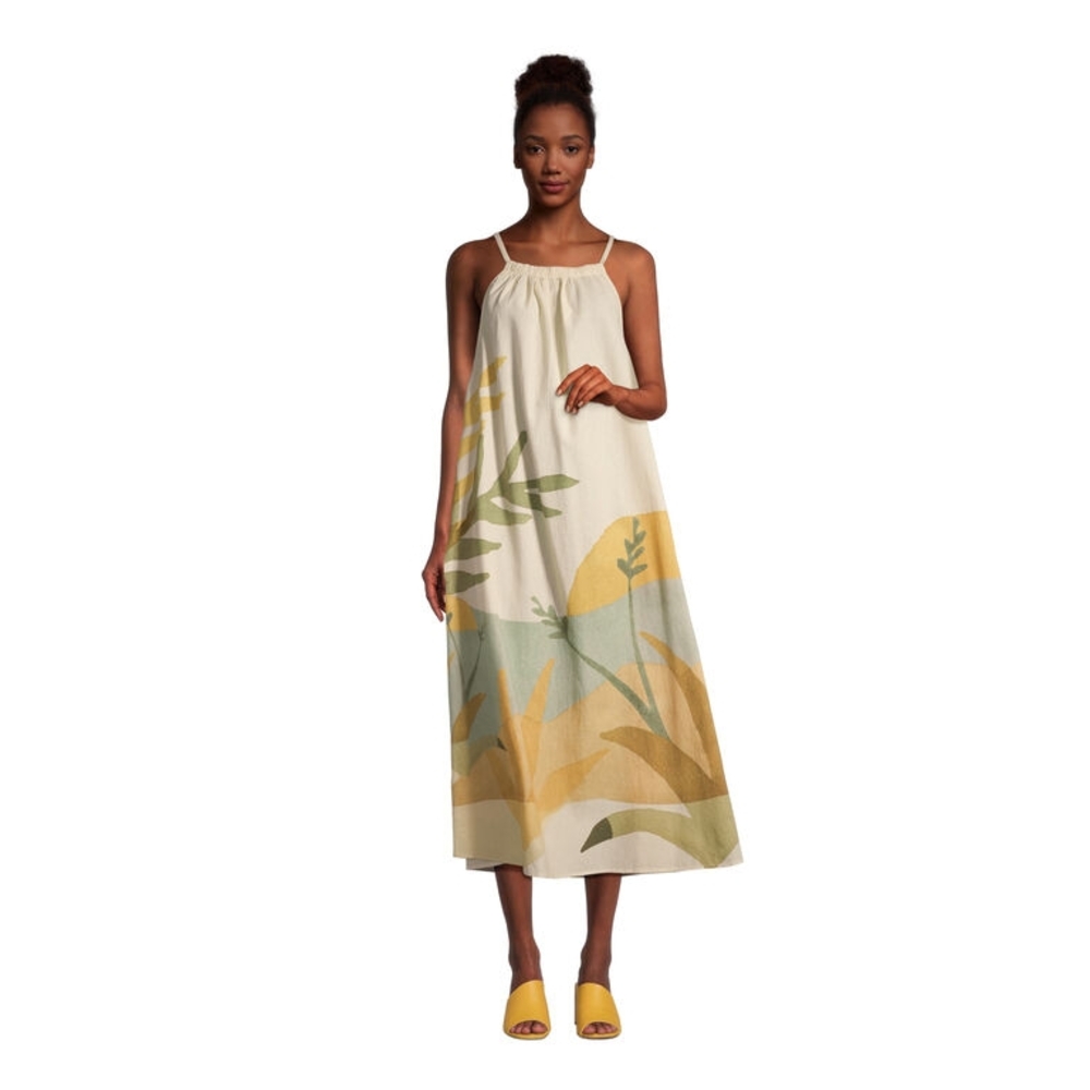 Estrela Desert Floral Print Maxi Dress